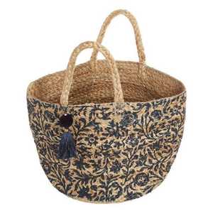 Bolso Tote Redondo de Yute Natural Ecológico, Bolso de Hombro Hecho a Mano - Product Image 4