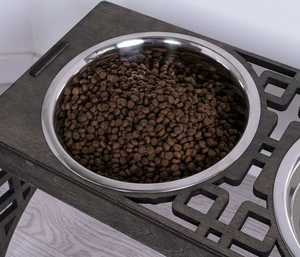 Dernier modèle de mangeoire pour chien en bois avec gamelles en acier – Distributeur de nourriture pour animaux de compagnie en bois - Product Image 2