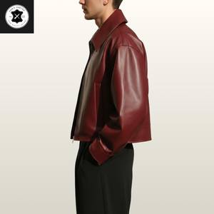 Veste en cuir pour homme, imperméable, coupe-vent, résistante à l'usure, conçue pour une utilisation confortable, vente en gros, export, mode - Product Image 3