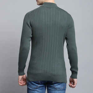 T-shirt à col montant oversize pour homme, en molleton 100 % coton extensible, style décontracté, marque privée - Product Image 6