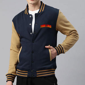 Chaqueta Bomber Universitaria Personalizada sin Pedido Mínimo, Bordada, Estilo Letterman, Ropa Urbana, Ecológica, Resistente al Viento, Transpirable, Unisex - Product Image 1