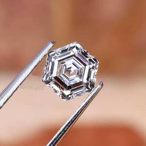Diamant de laboratoire CVD HPHT bleu intense taille Asscher 1,08 ct, certifié IGI, clarté VS, fantaisie, en vrac, vente en gros - Product Image 4
