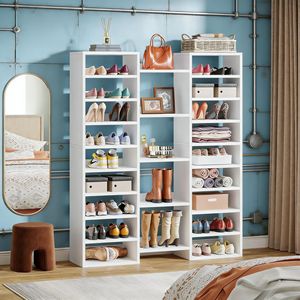 Scarpiera in Legno a 23 Ripiani Autoportante, Organizzatore per Scarpe Premium con Scaffali Resistenti - Product Image 2