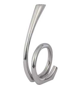 Apex <b>Silver</b> Spiral <b>Candlestick</b> Holder Modern Home Decoration 10 Inch Height Durable Design - Product Image 2
