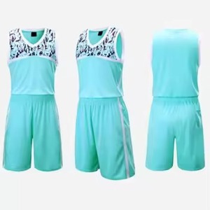 Conjunto de Uniforme de Baloncesto Personalizado, Cuello en V, Sin Mangas, Sublimado, Poliéster que Absorbe la Humedad, para Adultos, Unisex, Ropa de Equipo - Product Image 3