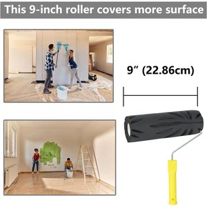 Rullo Professionale da 9 Pollici per Cartongesso, Applicatore di Vernice a Piede di Corvo per Pareti e Soffitti - Product Image 4