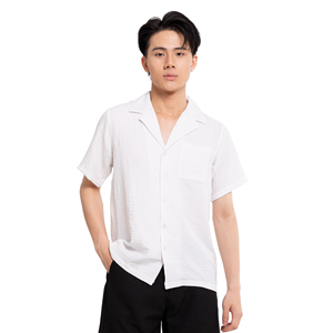 Camisa Casual de Manga Corta para Hombre, de Lino y Algodón, Cuello en V, Estampada, Transpirable, de Tela Popelina, de Secado Rápido, para Primavera - Product Image 3