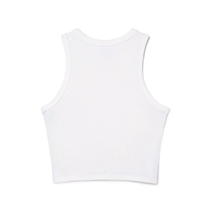 เสื้อกล้ามทรง Racerback สำหรับผู้หญิง ผ้าถัก พิมพ์ลายด้านหน้า คอกลม แขนกุด น้ำหนักเบา ทรงเข้ารูป ผ้าริบ แต่งขอบ  ลำลอง สไตล์ครอป เหมาะสำหรับใส่ไปเที่ยวคลับ - Product Image 2