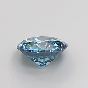 Diamant CVD cultivé en laboratoire, forme ronde, 1 carat, bleu vif fantaisie, clarté VS1, polissage excellent, qualité supérieure, pierre non montée pour bague - Product Image 2