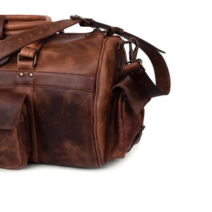 2026 Luxury Leather Duffle <b>Bag</b> Large Capacity Rectangular <b>Travel</b> <b>Bag</b> With Zipper Closure Top Handle Leather Duffle <b>Bag</b> Unisex - Product Image 3