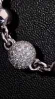 Chaîne à maillons sphériques 360° en argent sterling 925 plaqué or rose, sertie pavé de diamants de laboratoire VVS 37 carats, style Hip Hop