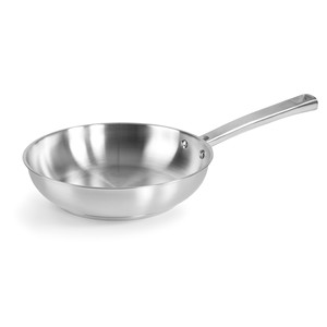 Foodie Pan Padella in acciaio inossidabile da 8 pollici con superficie antiaderente per uso su piano cottura - Product Image 1