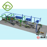Machine de production de granulés de litière pour chats en bentonite de pin et de tofu, semi-automatique, haute efficacité, entièrement fonctionnelle, pour la fabrication de poudre d'argile bentonite
