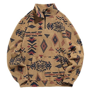 Sweat-shirt de style universitaire premium pour homme, brodé, avec fermeture éclair, de haute qualité, personnalisé pour l'école et les équipes sportives, streetwear - Product Image 1