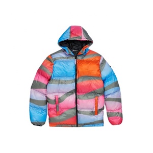 Chaqueta Acolchada con Capucha, Personalizable con Logotipo, Unisex, Estilo Universitario, Ecológica, Rellena de Algodón, Impermeable, Transpirable, con Cierre de Cremallera - Product Image 1