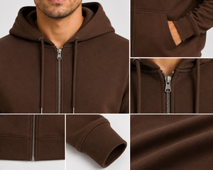 Stylish mens zipper <b>hoodie</b> made with durable <b>soft</b> fabric providing warmth flexibility and effortless everyday street fashion - Product Image 6