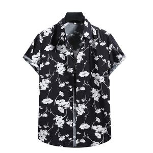 Camisa de manga corta de algodón 100% MOQ bajo servicio OEM para hombre camisa informal de calidad de exportación Premium alta fresca última moda - Product Image 4