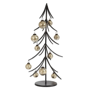 Soporte de Metal Oscuro Estilo Vintage para Adornos de Árbol - Exhibidor de Mesa para Adornos Navideños, Bolas y Decoración Festiva - Product Image 6