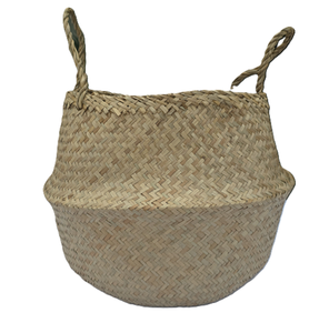 Cesta de paja natural con asa de la empresa Hien Luong - Product Image 1