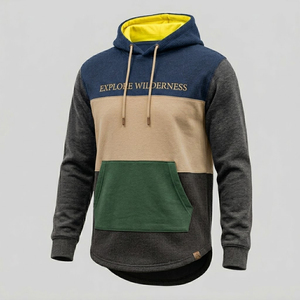 Hoodie personnalisé en coton mélangé doux, design queue allongée, pour la tonte des moutons, OEM ODM, personnalisation de marque - Product Image 1