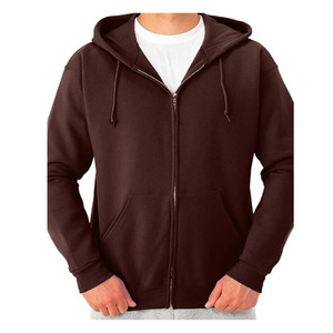 Men Winter Hoodie Sweatshirt Long Sleeve Breathable 100% Cotton Eco-Friendly Pullover Zipper <b>Design</b> Front Logo Plain Dyed Solid - Product Image 3
