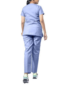 Unisex Medical <b>Nurse</b> Scrub Sets Spandex Worsted Fabric Hospital Uniform Wholesale Summer Short Sleeve Needle Detection Seamless - Product Image 4