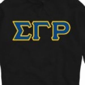 เสื้อฮู้ดปักตัวอักษร Sigma Gamma Rho สีน้ำเงิน เสื้อสเวตเชิ้ตผู้หญิงแบบสวมหัว ลายตัวอักษรกรีก ผ้าฟลีซ เสื้อฮู้ดแบบมีฮู้ด สั่งทำได้ตามแบบสำหรับชมรมมหาวิทยาลัย - Product Image 5