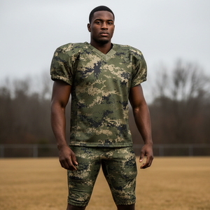 Maillot de football américain vierge pour impression OEM, séchage rapide, maillots d'entraînement sportifs, vêtements d'entraînement élastiques Pro Fit B2B - Product Image 4