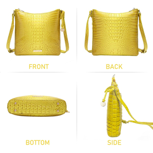 Sac en cuir gaufré crocodile de haute qualité, nouvelle arrivée, finition croco tendance, bouton, résistant à l'eau, réglable, ODM, vente en gros - Product Image 3