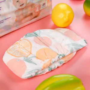Contoh gratis nb pemasok m Ukuran super pack distributor popok putih label anti air popok bayi baru lahir