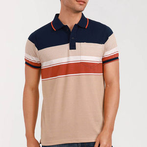 เสื้อโปโลทรงเข้ารูป แขนสั้น ติดกระดุมด้านหน้า สไตล์สตรีทแวร์ แบบเบสิค สำหรับผู้ชาย ผ้าฝ้าย ไซส์ใหญ่ - Product Image 2