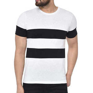 เสื้อยืดคอกลมแขนสั้นผ้าฝ้าย 100% คุณภาพสูงสำหรับผู้ชายขายดีที่สุด - Product Image 1