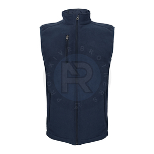 Veste sans manches pour hommes, veste décontractée légère et chaude, col montant, fermeture éclair, confortable, à la mode, pour tous les jours - Product Image 1