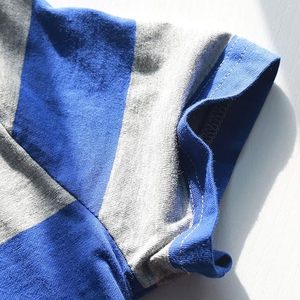 เสื้อยืดคอกลมลายทางสีรุ้งขนาดใหญ่พิเศษสำหรับผู้ชายเสื้อยืดลำลองแขนสั้นมีสไตล์แฟชั่นฤดูร้อนทุกวัน - Product Image 4