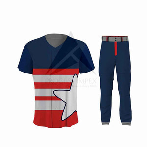 Ensemble uniforme de baseball pour hommes : maillot et pantalon personnalisés, légers, respirants, séchage rapide, tenue d'équipe Process Impex - Product Image 2