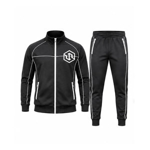 Ensemble de survêtement de sport de luxe pour homme |   Veste de sport tendance, pantalon de jogging |   Hiver 100% polyester léger à séchage rapide - Product Image 1