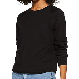 T-shirt unisexe d'hiver à manches longues, décontracté, ample, à capuche, en polaire, imprimé numérique, teint uni, 100 % coton, style vintage - Product Image 3