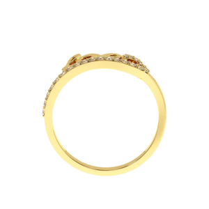 Bague d'amour éternel Ajretail en or 14 carats pour femme, diamant naturel alternatif de 0,19 carat, couleur HI, clarté VS-SI - Product Image 4