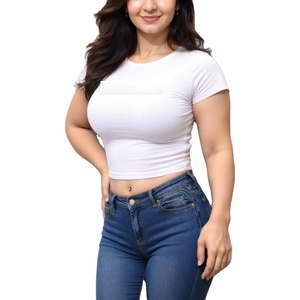 Débardeur court décontracté de qualité supérieure pour femme, design personnalisé, 100 % coton respirant, séchage rapide, idéal pour l'été - Product Image 4