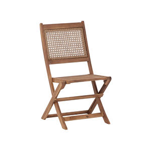 Ensemble de table et chaises pliantes pour salle à manger, mobilier moderne pour l'extérieur, ensemble de salle à manger en teck massif pour le jardin - Tasya - Product Image 3