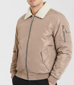 Veste bomber pour homme en toile 100% fibre de bambou, chaude et respirante pour l'hiver, fermeture éclair sur le devant, couleur personnalisée, décontractée, de haute qualité, pour l'extérieur - Product Image 1