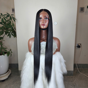 Perruques frontales en dentelle HD, cheveux humains lisses comme des baguettes, perruques frontales en dentelle suisse transparente, perruques en cheveux humains bruts vietnamiens pour femmes noires - Product Image 1