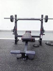 Panca Piana Regolabile di Alta Qualità per Fitness, Attrezzatura per Esercizi di Spalle, Braccia, Schiena e Petto - Product Image 1