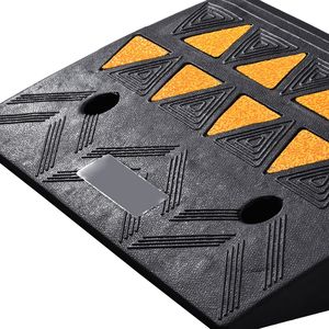 Rampe de trottoir en caoutchouc robuste 15T, hauteur de montée 4,25 po, largeur 11,8 po, longueur 19,7 po, pour allée et trottoir - Product Image 3