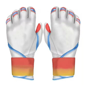 Nouveaux gants de frappeur en cuir véritable, design innovant, qualité supérieure, pour softball, faible MOQ - Product Image 1