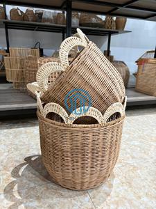 8. Juego de Cestas de Almacenamiento de Ratán Premium, Amplias y Duraderas, Tejidas a Mano, con Asas, para un Almacenamiento Natural y Acogedor en el Hogar - Product Image 6
