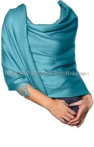 ผ้าคลุมไหล่ผ้า Pashmina สีทึบสไตล์แฟนซีชุด6ชิ้นผ้าวิสคอส/ผ้าฝ้ายผสมวิสคอตตอนสำหรับฤดูใบไม้ผลิ/ฤดูใบไม้ร่วง/ฤดูหนาว - Product Image 5