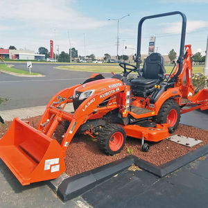 Mini-tracteur Kubota BX25D avec chargeur frontal et pelle arrière, tracteur <span class=keywords><strong>utilitaire</strong></span> compact diesel 4x4 pour travaux agricoles, aménagement paysager et terrassement - Product Image 2