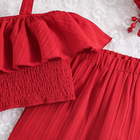 Vestido Elegante y Lindo para Niñas, Estilo Informal, con Puntos, de Piel Sintética, Largo hasta el Tobillo, Corte en A, Ligero, Transpirable, para Fiestas, de Alta Calidad y Personalizable