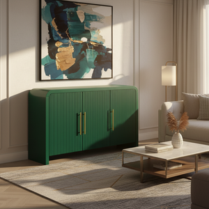 3 Doors Sideboard Coffee <b>Table</b> for Living Room Tv Showcase Living Room Furniture Wood Furniture Wholesale Factory Direct OEM ODM - Product Image 5